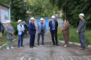 Продолжается капемонт дошкольного отделения МБОУ СОШ N5 по адресу проспект Королёва, д.5Г