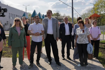 5 мая в микрорайоне Первомайский прошла проверка строительства школы N2 имени М.Ф.Тихонова