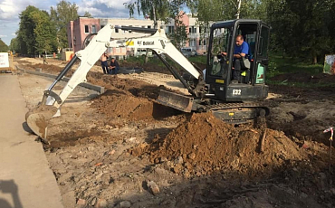 Устройство кабельной канализации в Молодёжном проинспектировали члены Общественной палаты